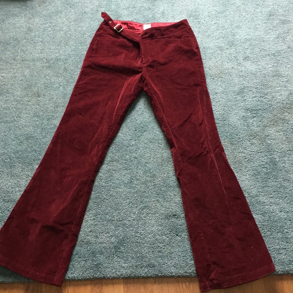 Velvet bell bottoms